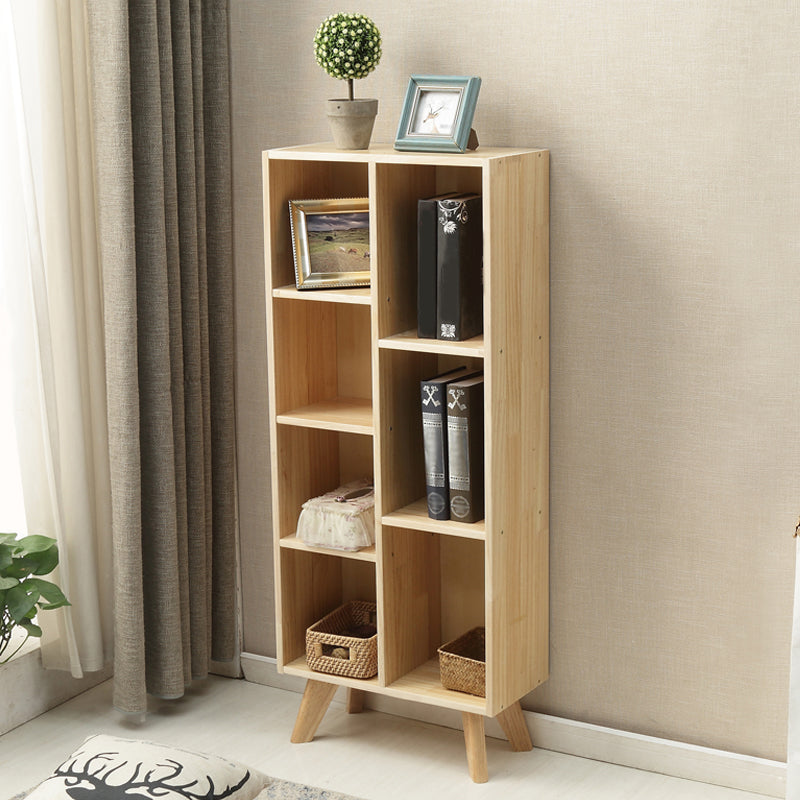 Scandinavian Shelf Bookcase Standard Book Shelf with Rectangular Shelves