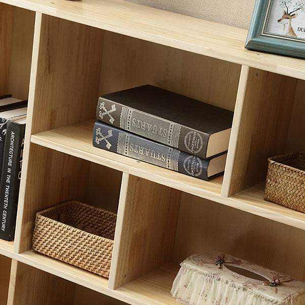 Scandinavian Shelf Bookcase Standard Book Shelf with Rectangular Shelves