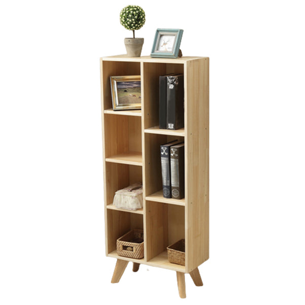 Scandinavian Shelf Bookcase Standard Book Shelf with Rectangular Shelves