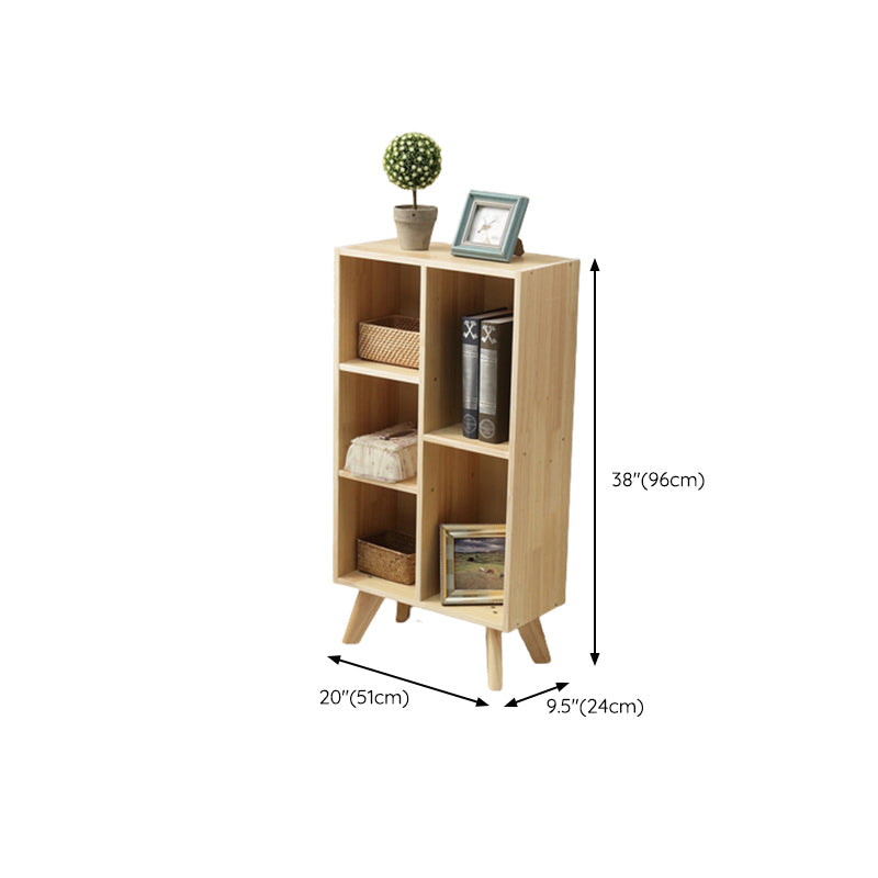 Scandinavian Shelf Bookcase Standard Book Shelf with Rectangular Shelves