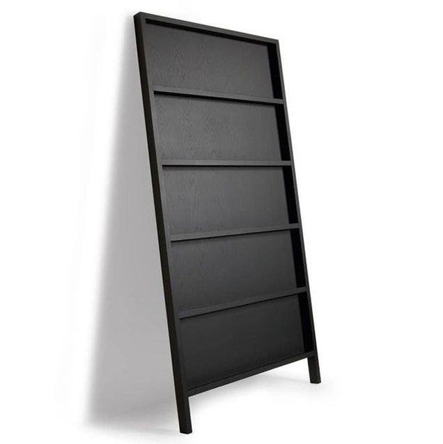 Metal Closed Back Bookshelf Standard Industrial Bookcase with Shelves