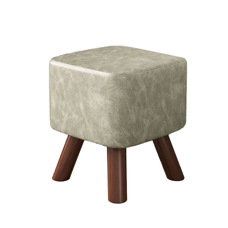 Faux Leather Standard Square / Round Pure Color Standard for Drawing Room