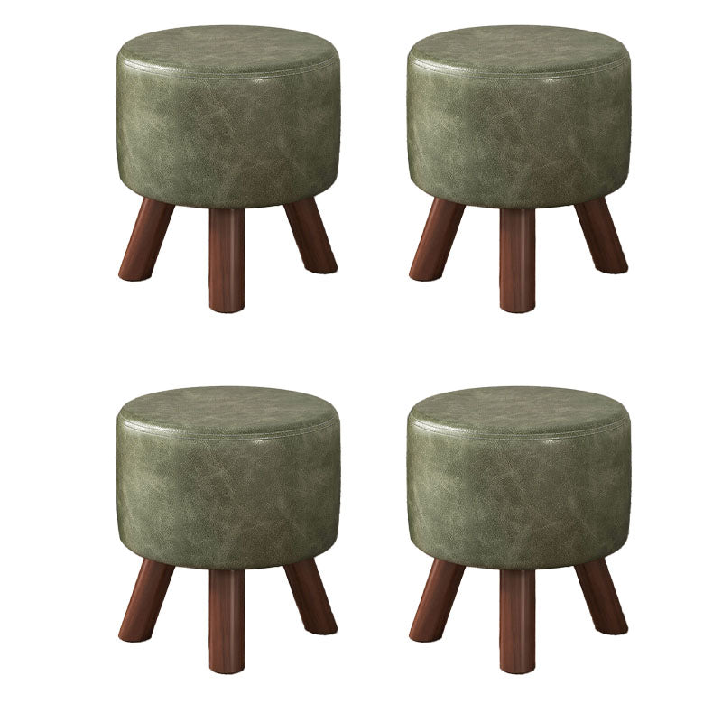 Faux Leather Standard Square / Round Pure Color Standard for Drawing Room