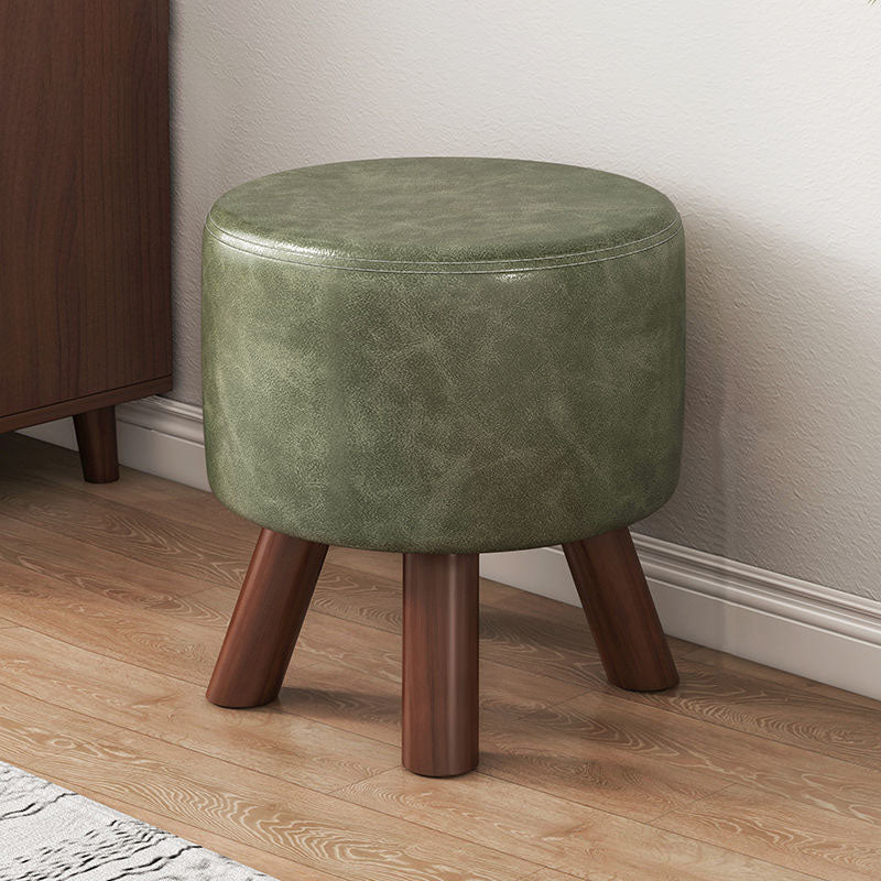 Faux Leather Standard Square / Round Pure Color Standard for Drawing Room