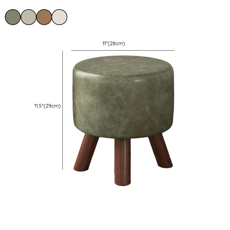 Faux Leather Standard Square / Round Pure Color Standard for Drawing Room