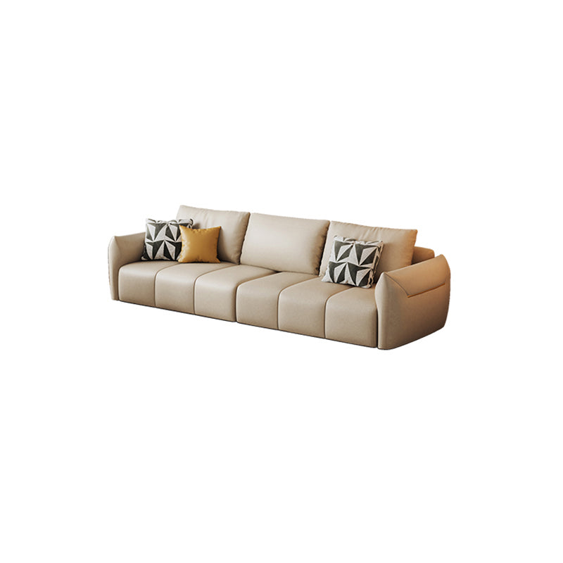 Tropical Fabric White Seating 32.2"H Standard Settee for Living Room