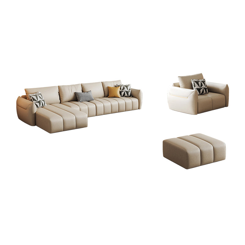Tropical Fabric White Seating 32.2"H Standard Settee for Living Room