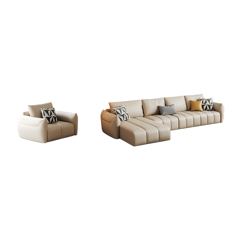 Tropical Fabric White Seating 32.2"H Standard Settee for Living Room