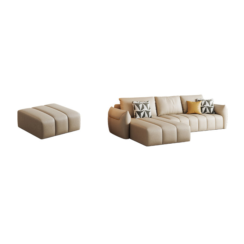 Tropical Fabric White Seating 32.2"H Standard Settee for Living Room