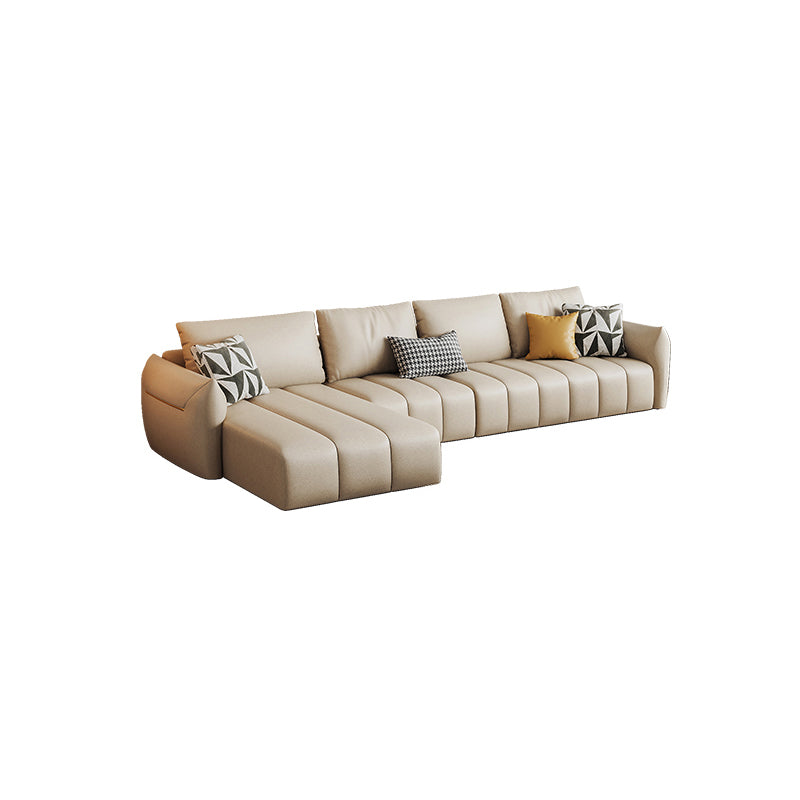 Tropical Fabric White Seating 32.2"H Standard Settee for Living Room
