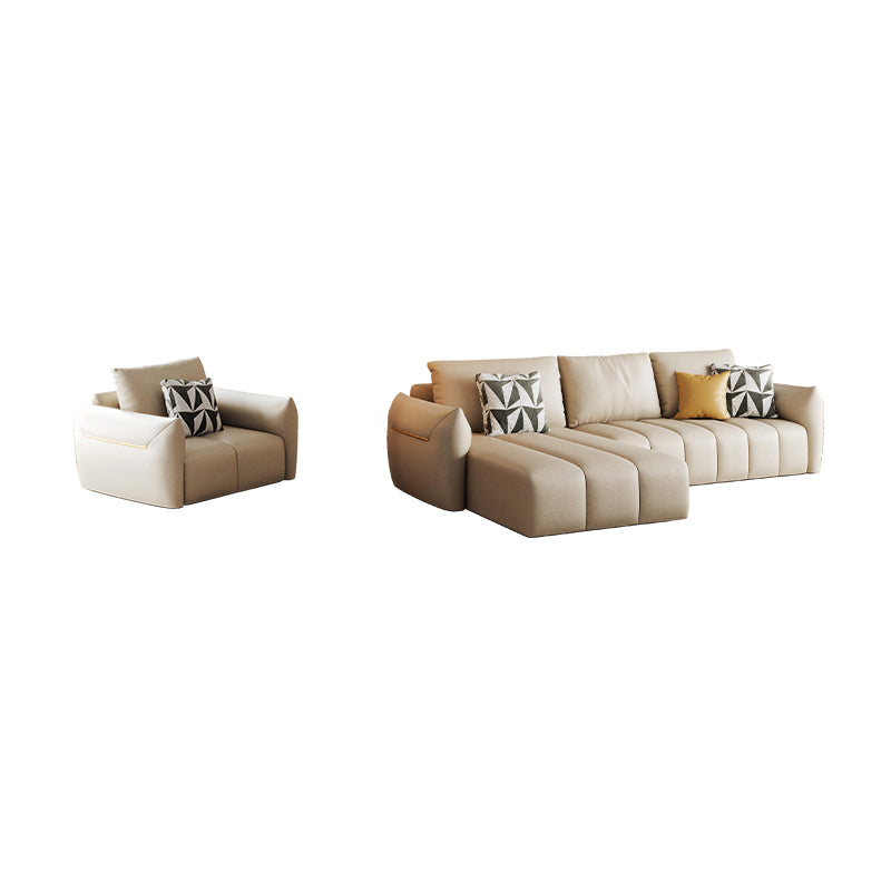 Tropical Fabric White Seating 32.2"H Standard Settee for Living Room
