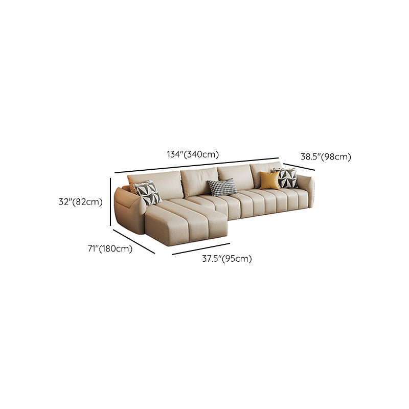 Tropical Fabric White Seating 32.2"H Standard Settee for Living Room