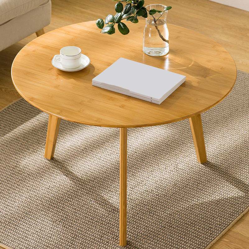 Modern Round Coffee Table 3 Legs Coffee Table for Living Room