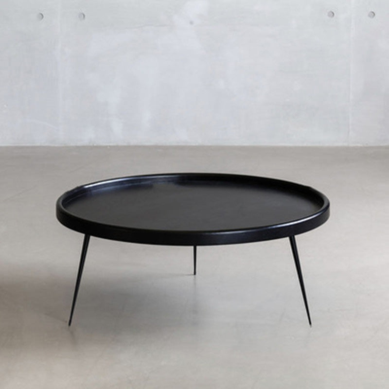 Modern Tray Top Coffee Table Round 3 Legs Coffee Table for Living Room