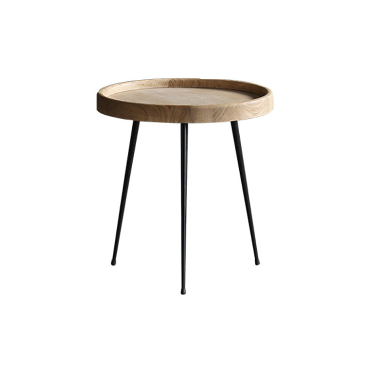 Modern Tray Top Coffee Table Round 3 Legs Coffee Table for Living Room