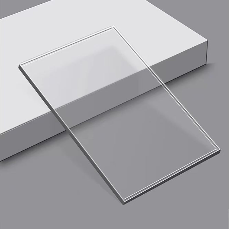 Acrylic Living Room Side Table Square C-shape Side End Snack Table