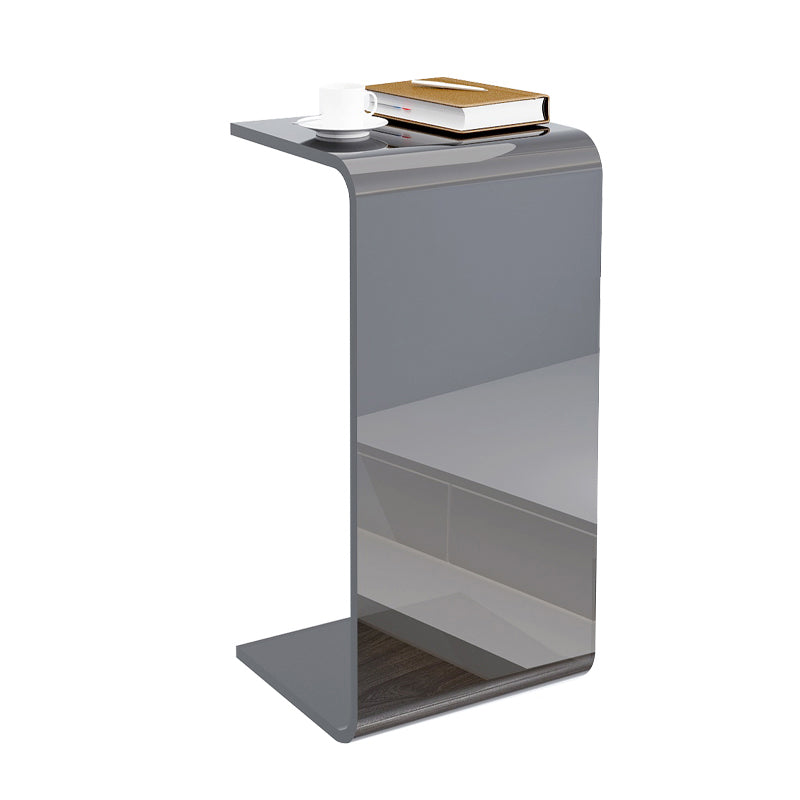 11" Wide Contemporary Side Table Pedestal Acrylic Accent Side Table