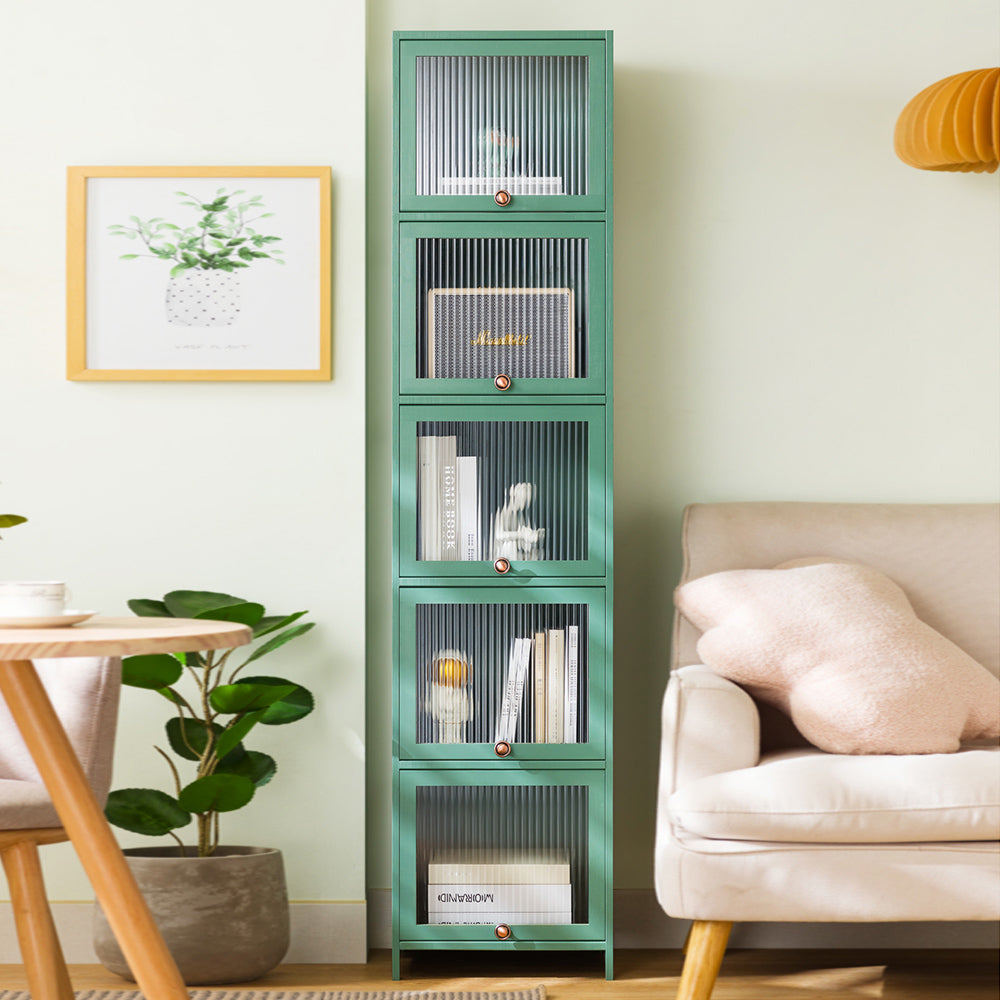 Mid-Century Modern Accent Cabinet Rectangle Straight Legs Storage Cabinet