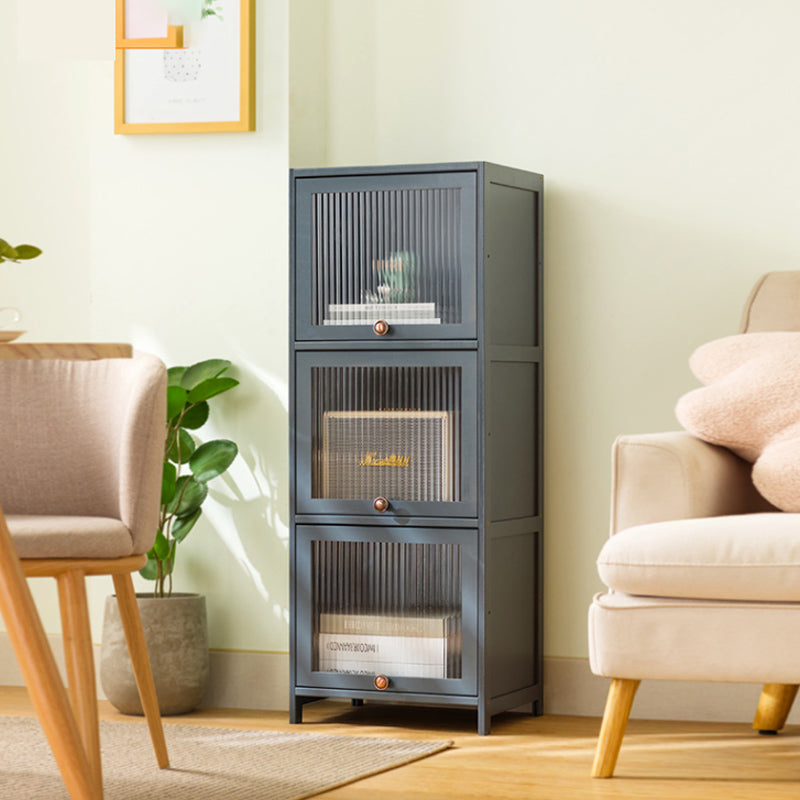 Mid-Century Modern Accent Cabinet Rectangle Straight Legs Storage Cabinet