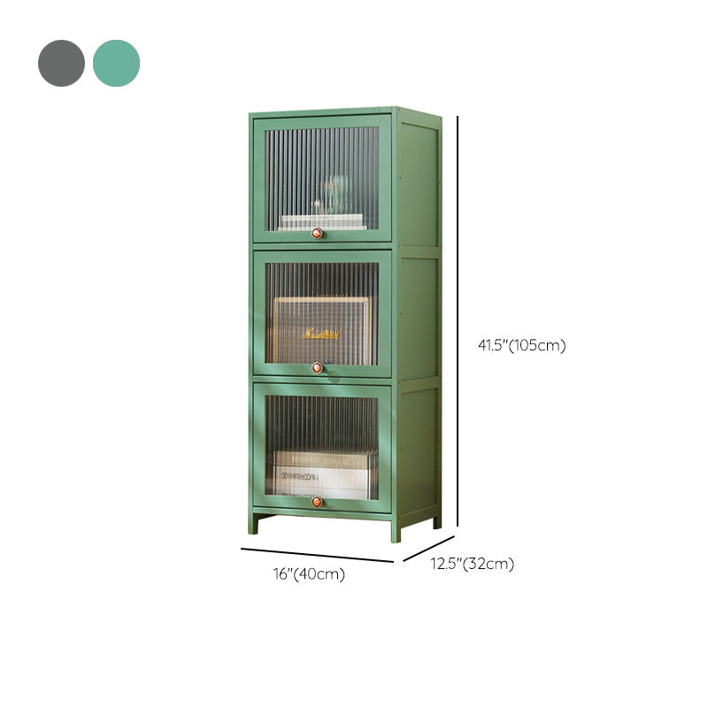 Mid-Century Modern Accent Cabinet Rectangle Straight Legs Storage Cabinet