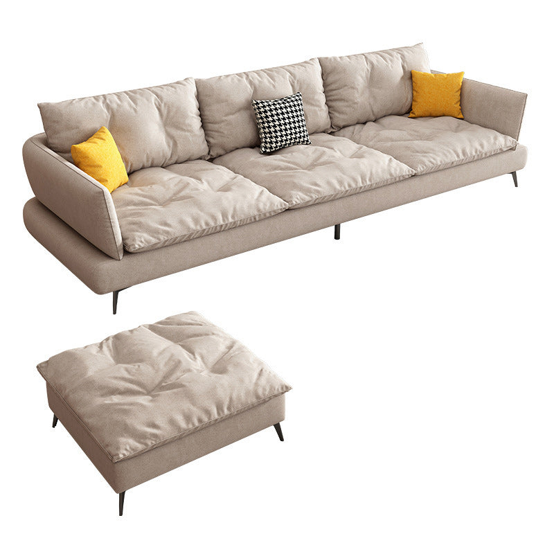 Scandinavian Living Room sofa Flared Arm Cushions Fabric Seating