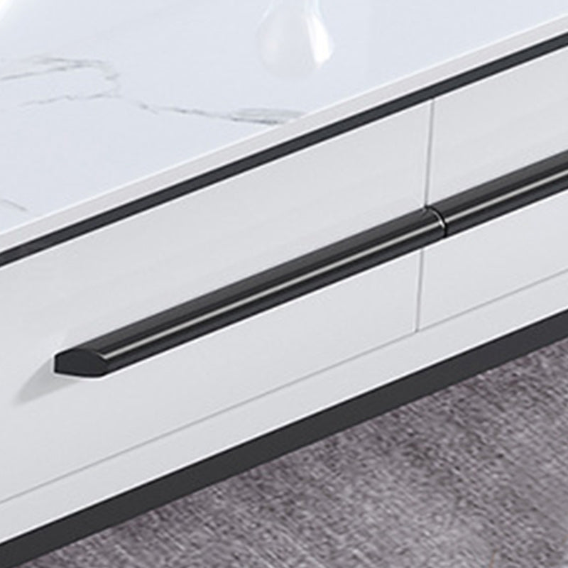 Contemporary Slate Coffee Table Single Rectangle Coffee Table with Storage