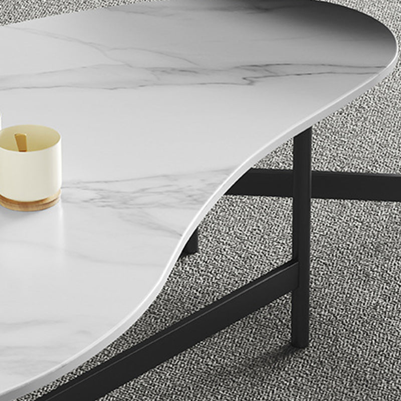 Contemporary Cocktail Table Faux Stone Coffee Cocktail Table