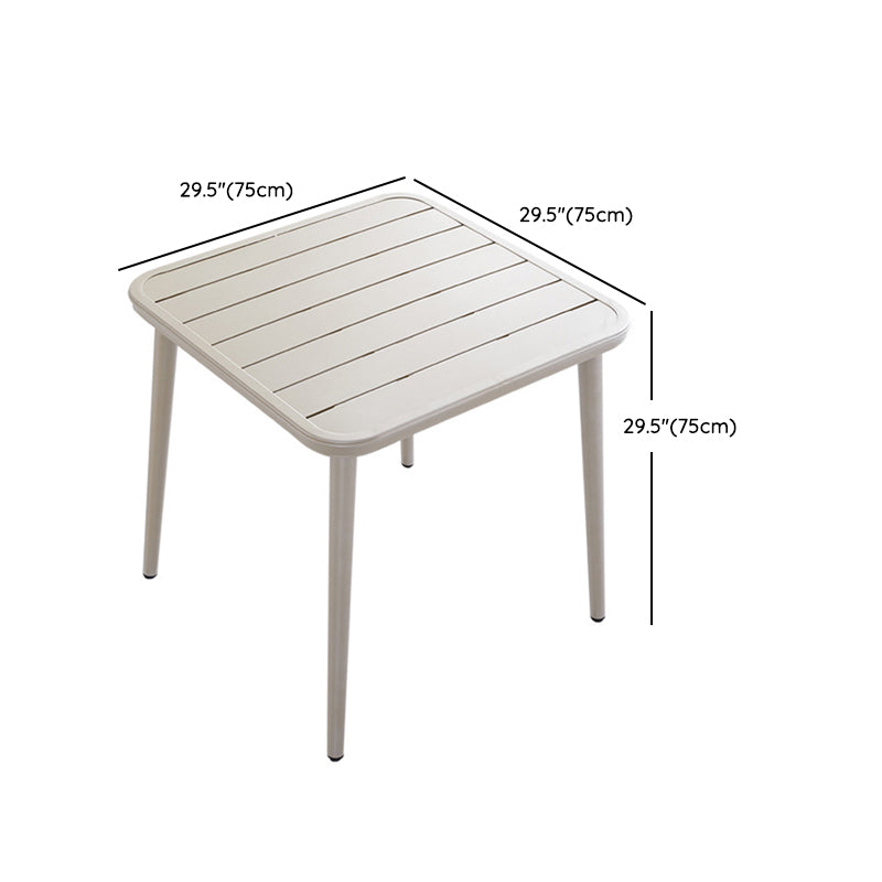 1/4/5 Pcs Metal Beige Bistro Set Contemporary Bistro Table Set