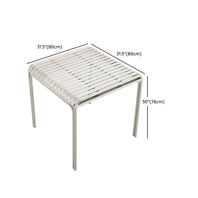 1/4/5 Pcs Metal Beige Bistro Set Contemporary Bistro Table Set
