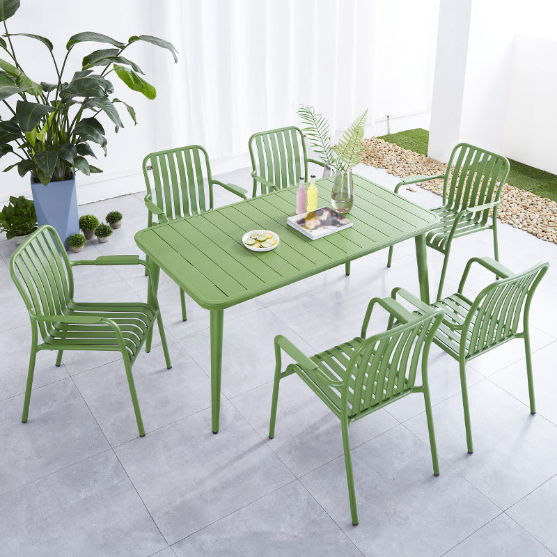 1/2/3/5 Pcs Metal Bistro Table Set Contemporary Matte Finish Bistro Set