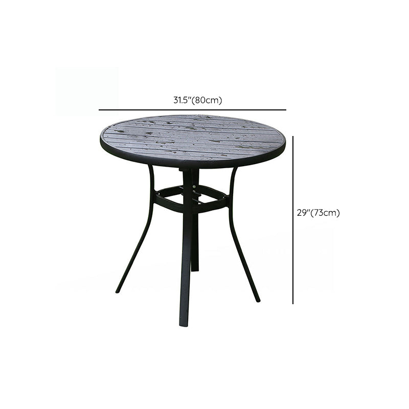 Industrial Black Dining Table Set 1/5/7 Pcs Faux Wood Dining Set