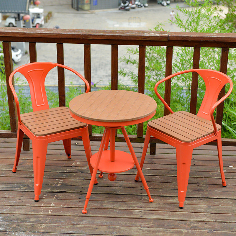 Industrial Style 1/3/4 Pieces Metal Dining Set Reclaimed Wood Dining Table Set