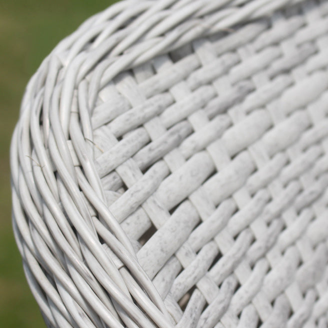 Light Gray Boho Dining Table Set 1/3/5/7 Pcs Rattan Dining Set