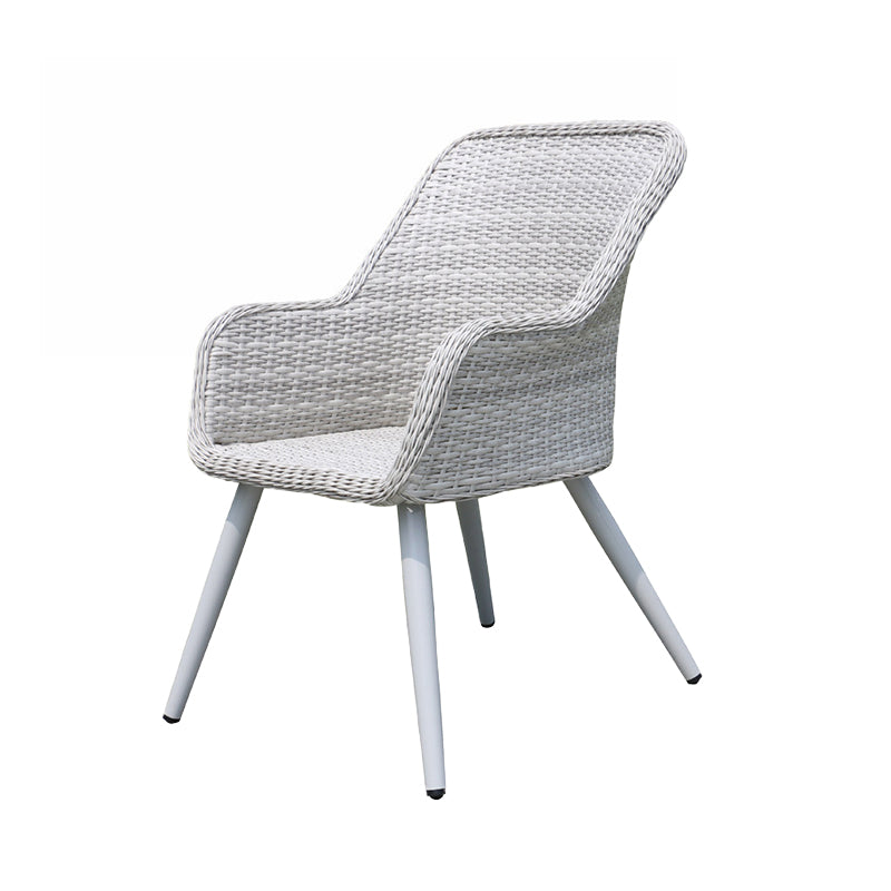 Light Gray Boho Dining Table Set 1/3/5/7 Pcs Rattan Dining Set