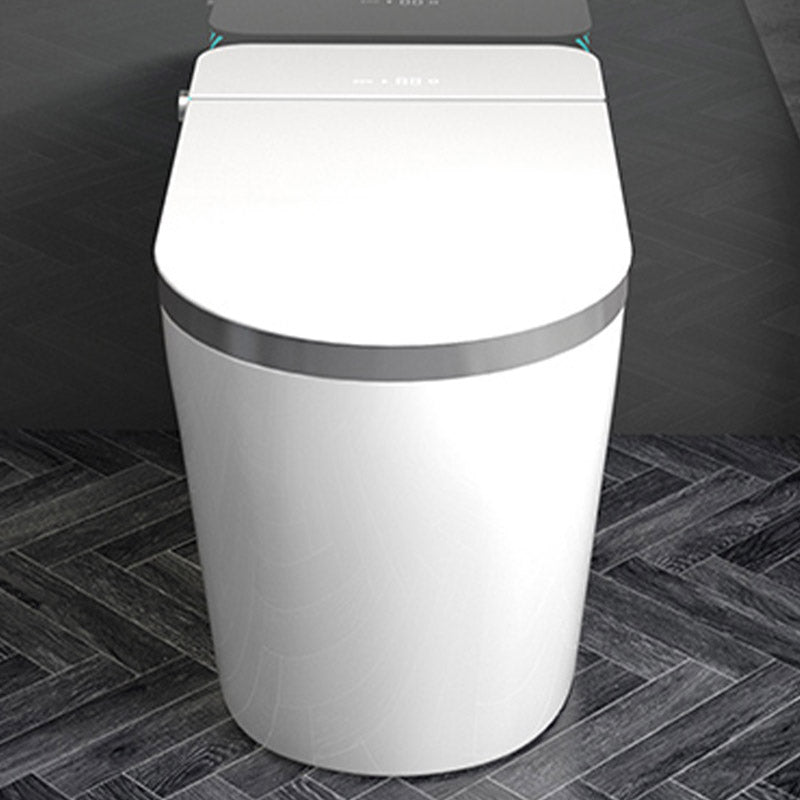 Modern 1-Piece Toilet Bowl Floor Mounted Urine Toilet with Slow Close Seat for Washroom