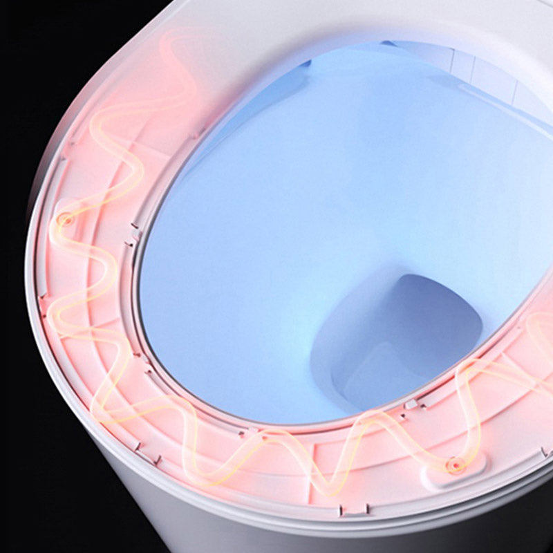 Modern 1-Piece Toilet Floor Mounted Urine Toilet with Slow Close Seat for Washroom