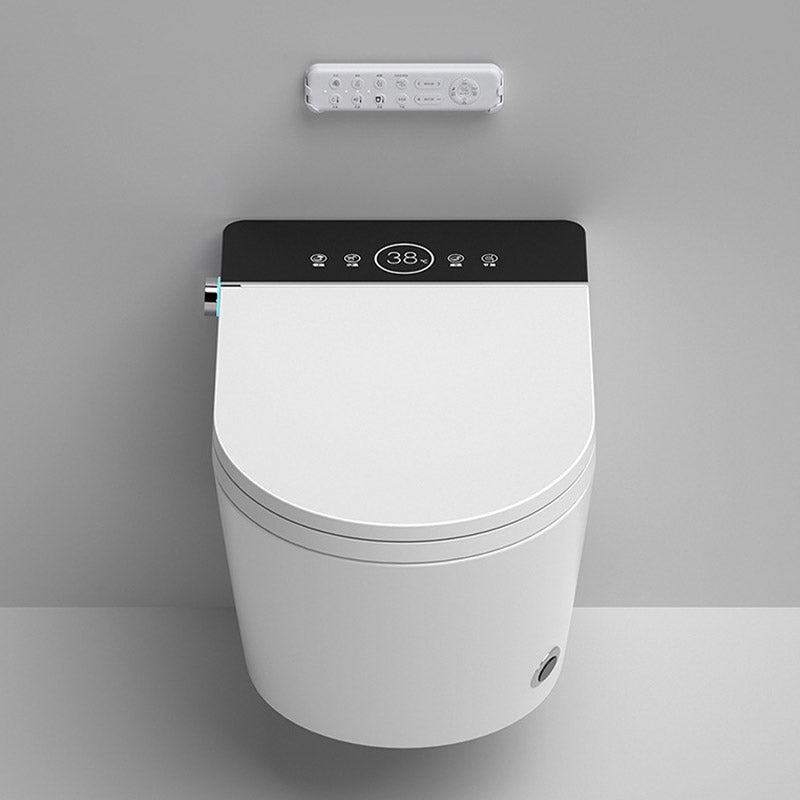 Modern 1-Piece Toilet Bowl In-Wall Urine Toilet with Seat for Washroom