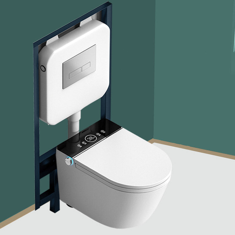 Modern 1-Piece Toilet Bowl In-Wall Urine Toilet with Seat for Washroom