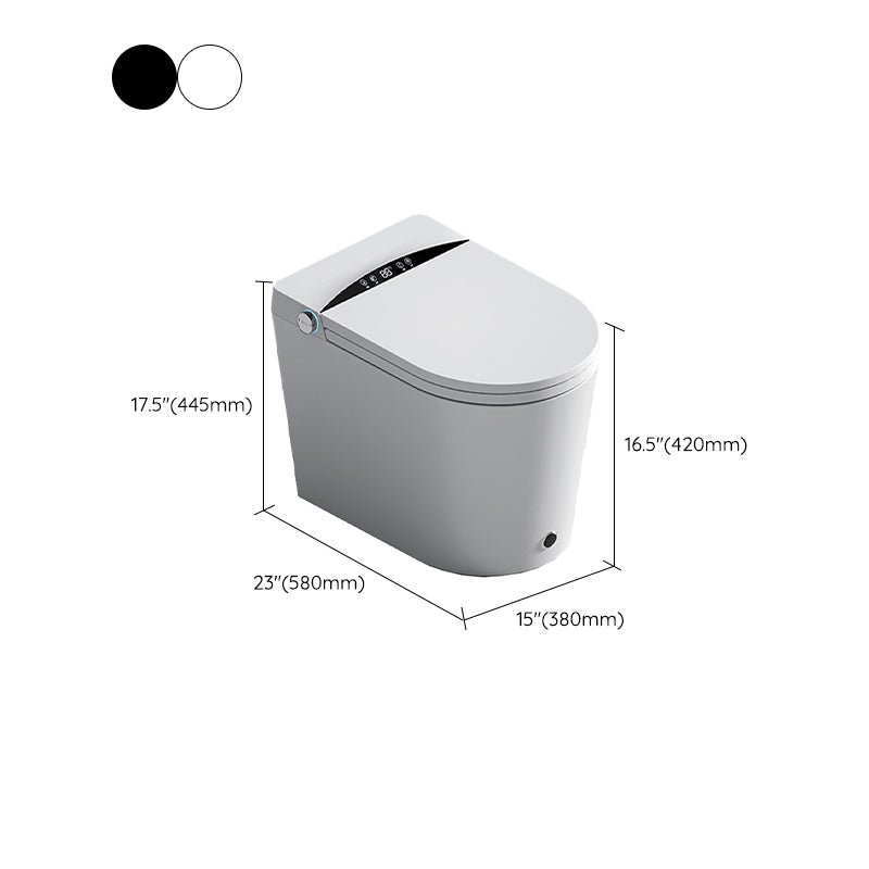 Modern One Piece Toilet Floor Mounted Urine Toilet with Concealed Tank for Bathroom