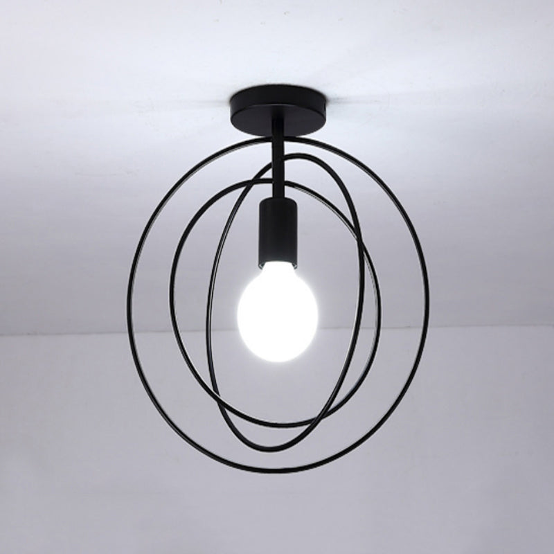 Modern Ceiling Light 1-Light Ceiling Mount Light with Metal Shade for Bedroom