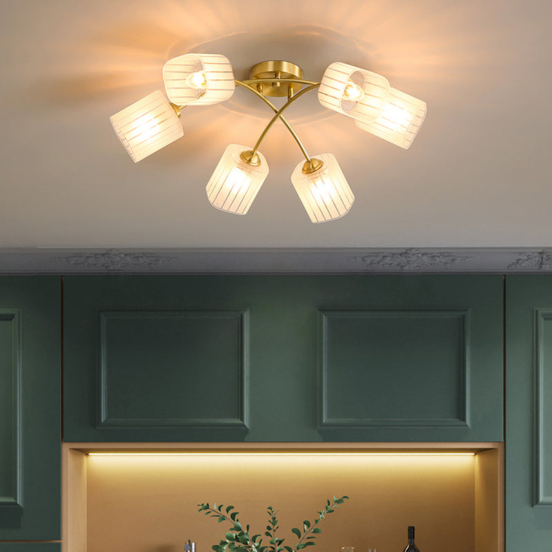 Metal Sputnik Shape Flush Mount Light Modern-Style Multi Lights Flush Ceiling Light