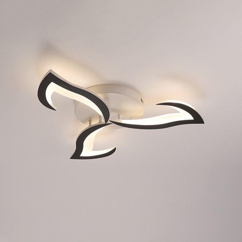 Modern Unique Shape Flush Mount Ceiling Fixture Flush Ceiling Lights for Dining Room