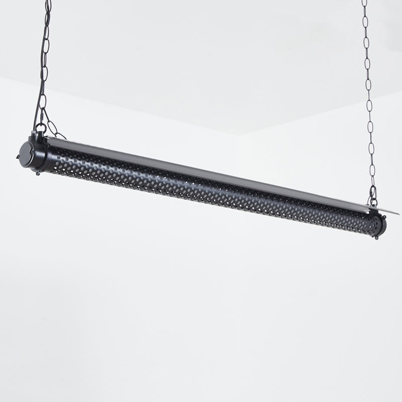 Industrial Metal Pendant Lamp Cylinder Shape Island Light for Living Room