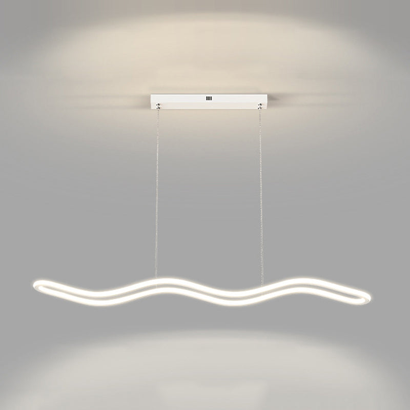 Linear Island Lights Contemporary Metal 1 Light Pendant Light Kit