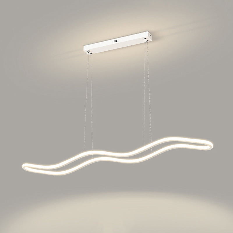 Linear Island Lights Contemporary Metal 1 Light Pendant Light Kit