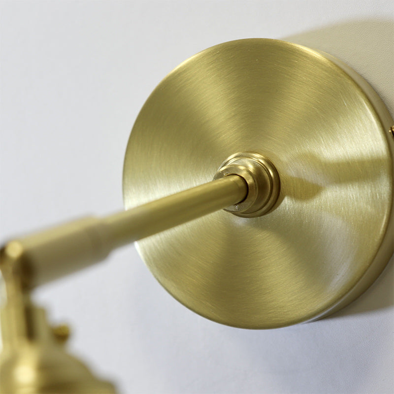 Golden Metallic Lighting Contemporary Glass Wall Light for Dining Room