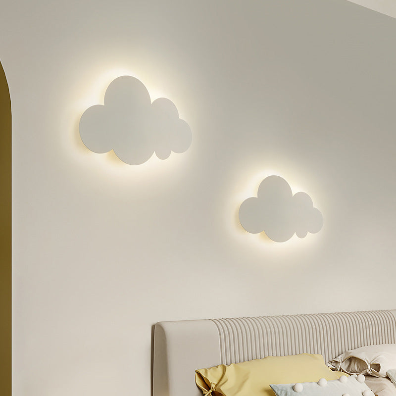 Single White Modern Wall Mounted Sconce Unique Wall Light for Foyer