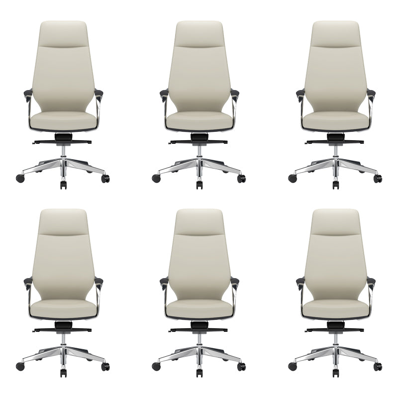Modern Swivel Executive Chair Padded Arms Managers Chair for Office