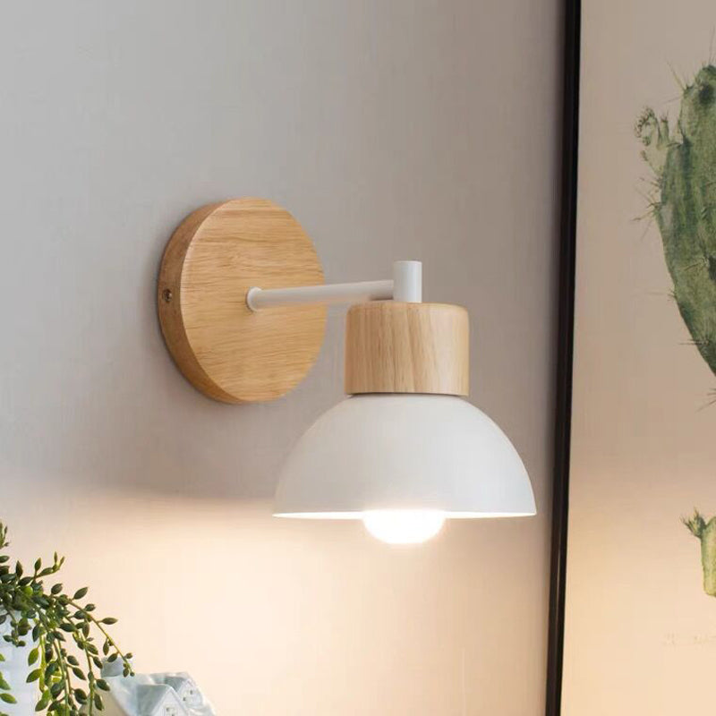 Contemporary Wall Light Simple Wooden Wall Light Sconce for Living Room