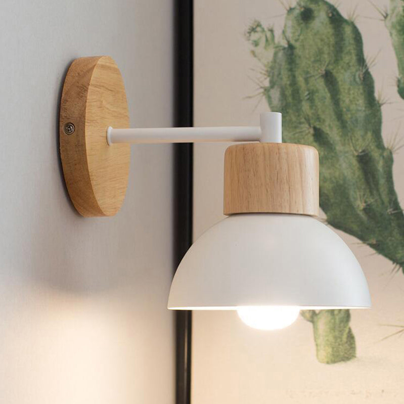 Contemporary Wall Light Simple Wooden Wall Light Sconce for Living Room